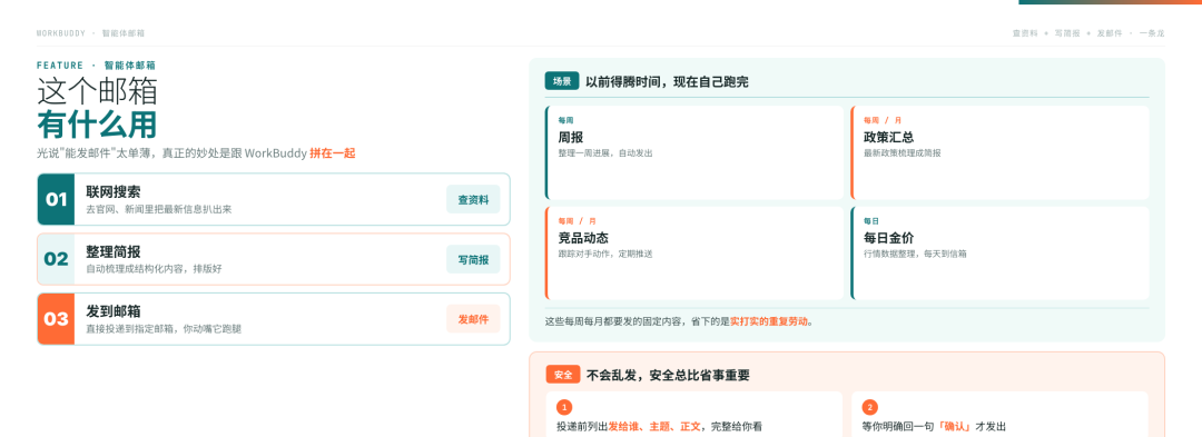 又上新了?WorkBuddy智能体邮箱,它会自己发邮件! 配图 5